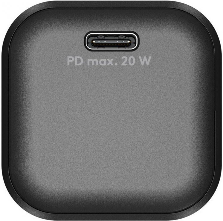 Imagine Incarcator priza 1 x USB type C 20W PD GaN Negru, Goobay G76690
